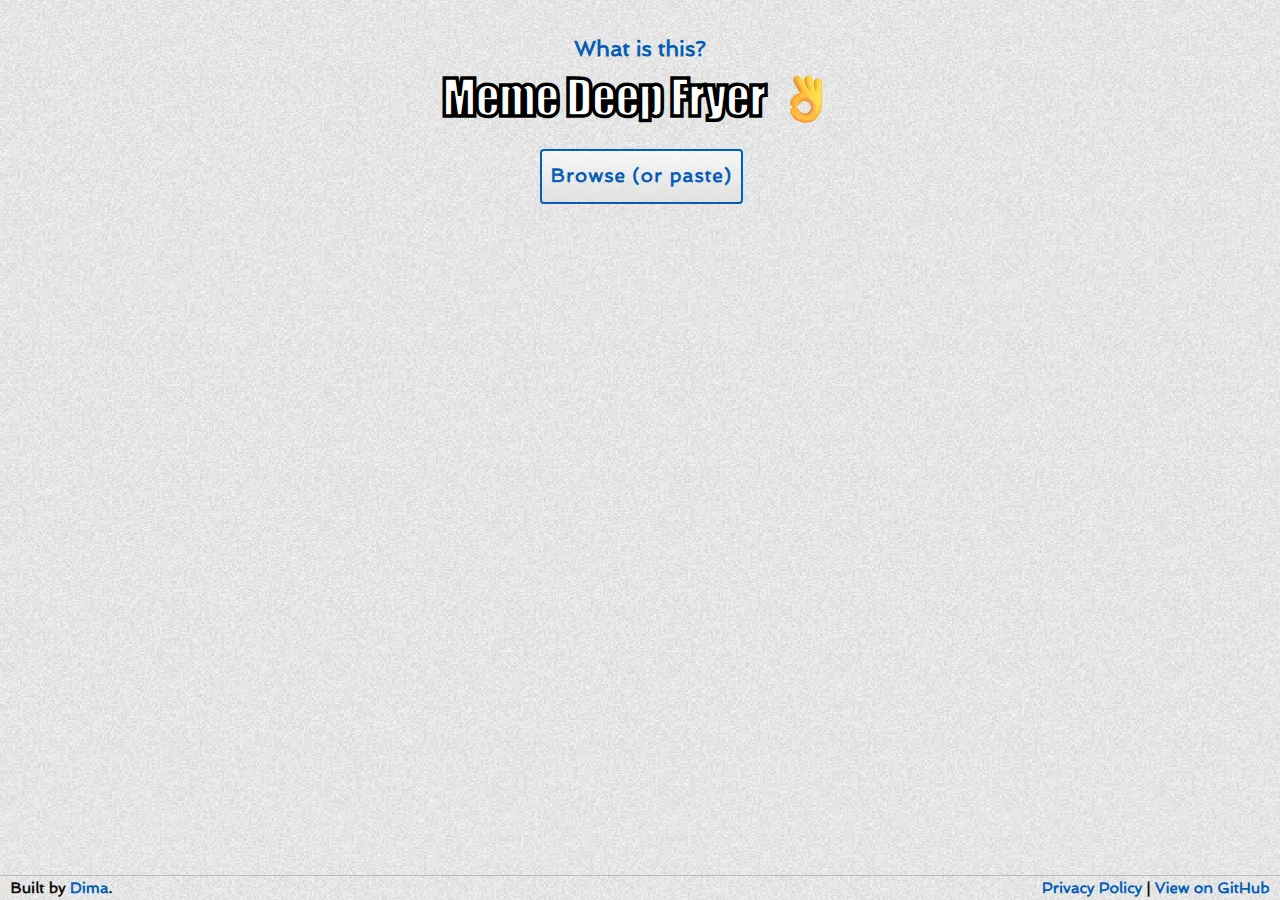 deepfriedmemes.com online tool applying JPEG crushing and fry filters to an image